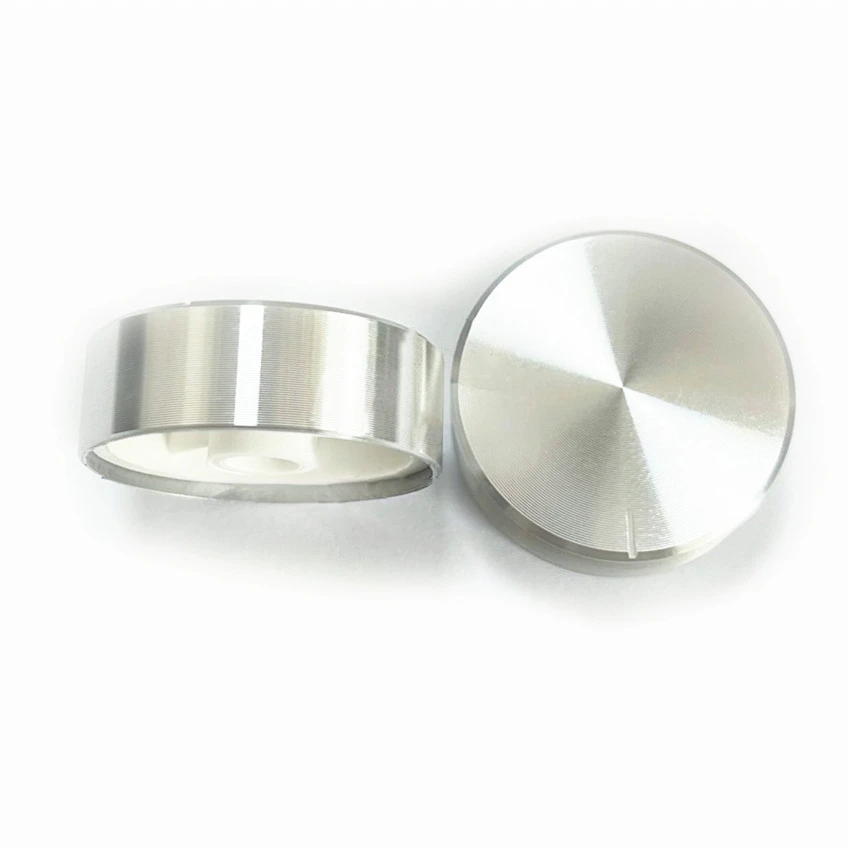 High-end Aluminum Alloy Potentiometer Knob Cap Encoder Volume Control Audio Knob for 6mm Shaft Hole Knob ( Knurled Shaft Dia.)