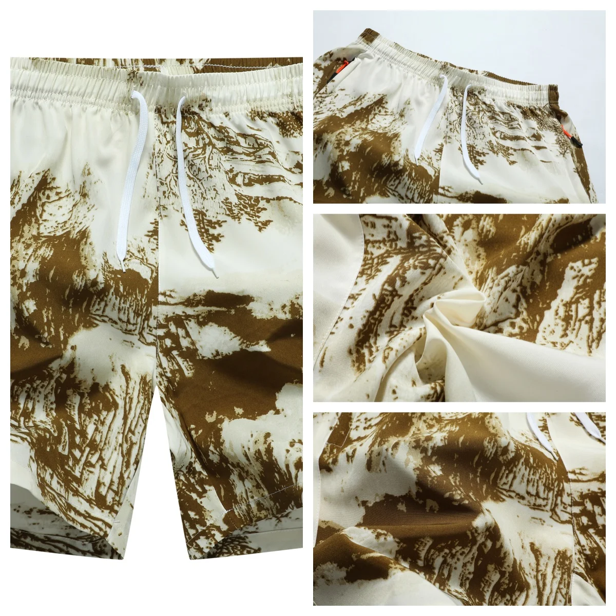 

Мужские шорты для бега и велоспорта, летние спортивные модные шорты с принтом, дышащие, удобные, впитывающие пот, многофункциональные, для активного отдыха на природе