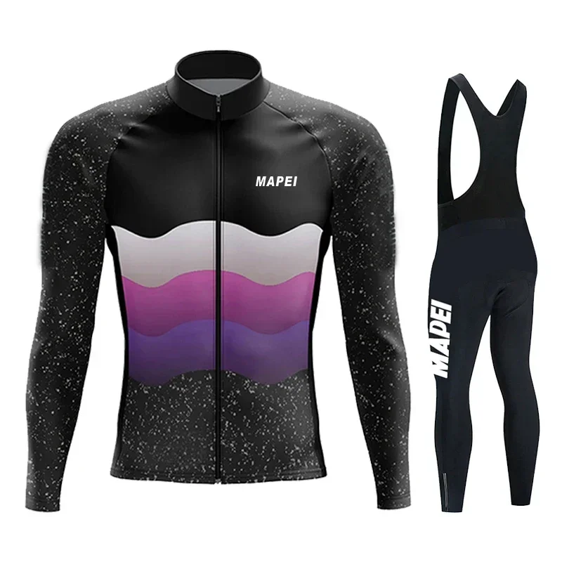 MAPEIcomparator-Ensembles de maillots de cyclisme respirants pour hommes, vêtements de vélo VTT, manches longues, Pro Team, printemps, nouveau