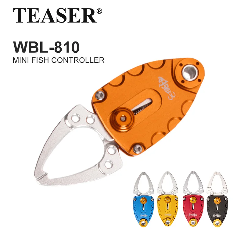 

TEASER WBL-810 Мини-рыболовная ручка из алюминиевого сплава Портативная рыболовная ручка для губ Модернизированная версия Управление усилением рыбы Сильный