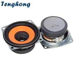 2pcs 2.5 Inch 65MM Audio Full Range Speaker Unit 4 Ohm 5W HIFI Medium Bass Home Sound System Loudspeaker Vehicle Specific