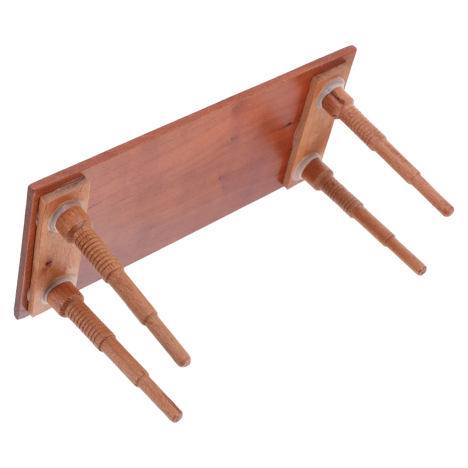 

Миниатюрный деревянный обеденный стол в масштабе 1:12, барный стол из вишневого дерева, аксессуары для кукольного домика, мини-кухня для игрового домика