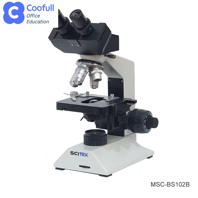 Biological Microscope with Double Layers Mechanical Stage Finite Optical System 7-inch LCD Display System for Lab