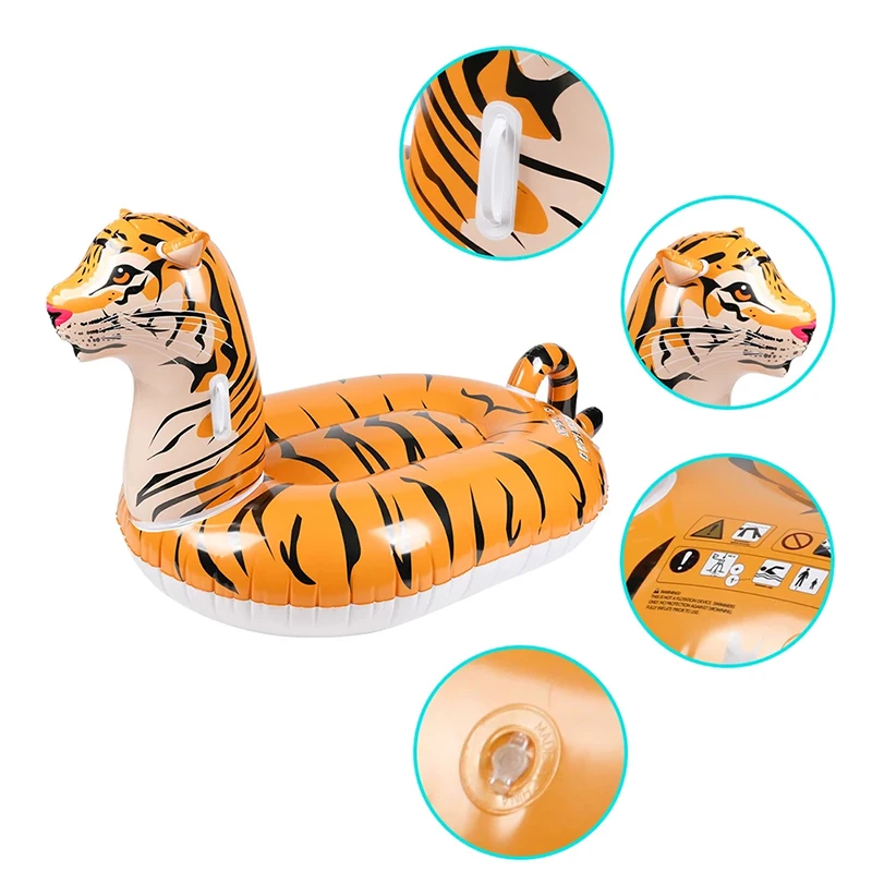 Aufblasbare Riesen Tiger Float Lounge Flöße Pool Float mit Durable Griffe Sommer Pool Party Outdoor Indoor Dekorationen für Erwachsene