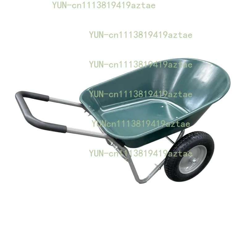 Wheeled Wheelbarrow Green WB5405 - Durable Garden Tool for Easy Landscaping And Gardening Tasks