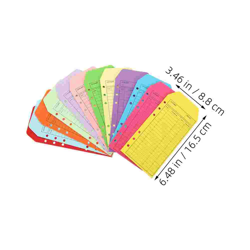 24 Pcs Colorful Kraft Paper Envelope Cash Envelopes Budget Money for Holder Saving System