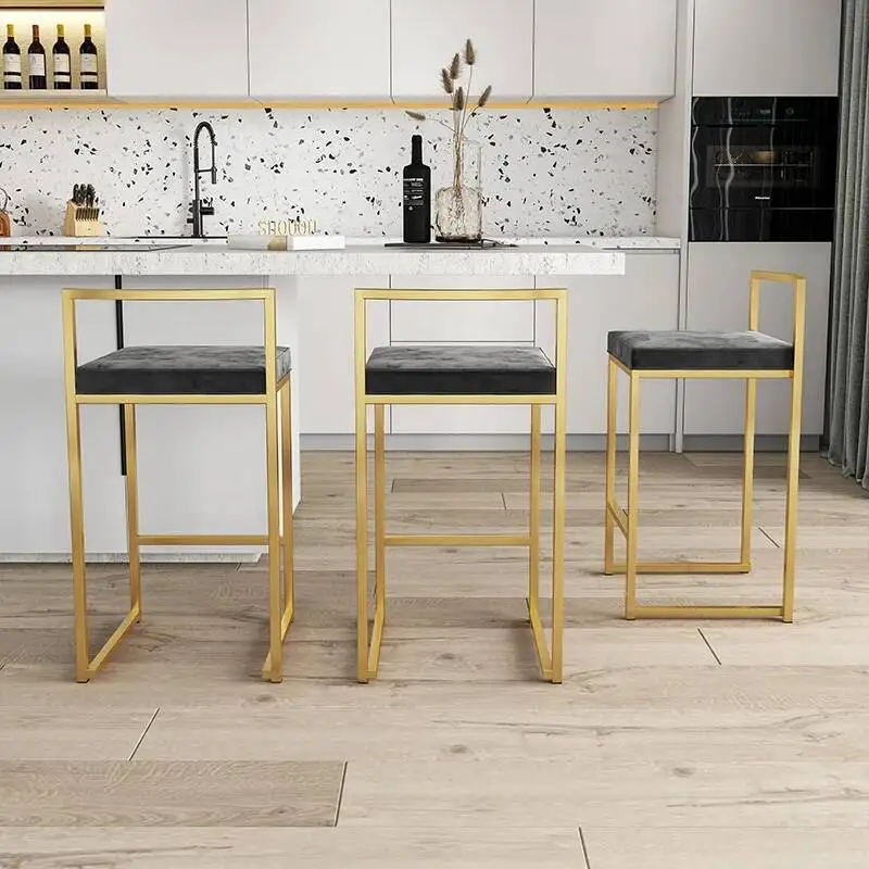 

Nordic Chair Dining Bedroom Semi-bar Vanity Modern Office Luxury Designer Chair Living Room Fashion Cadeira Home Furniture