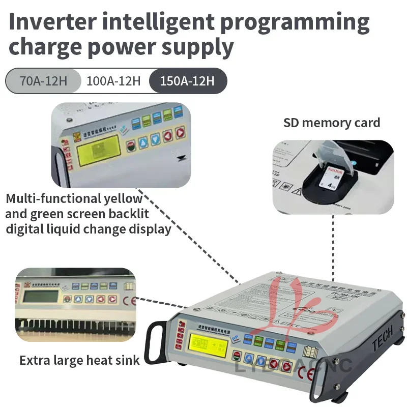 Programming Voltage Stabilized Power Supply Fast Charger Overheat Overcharge Short Circuit Protection 10 Segments Charging