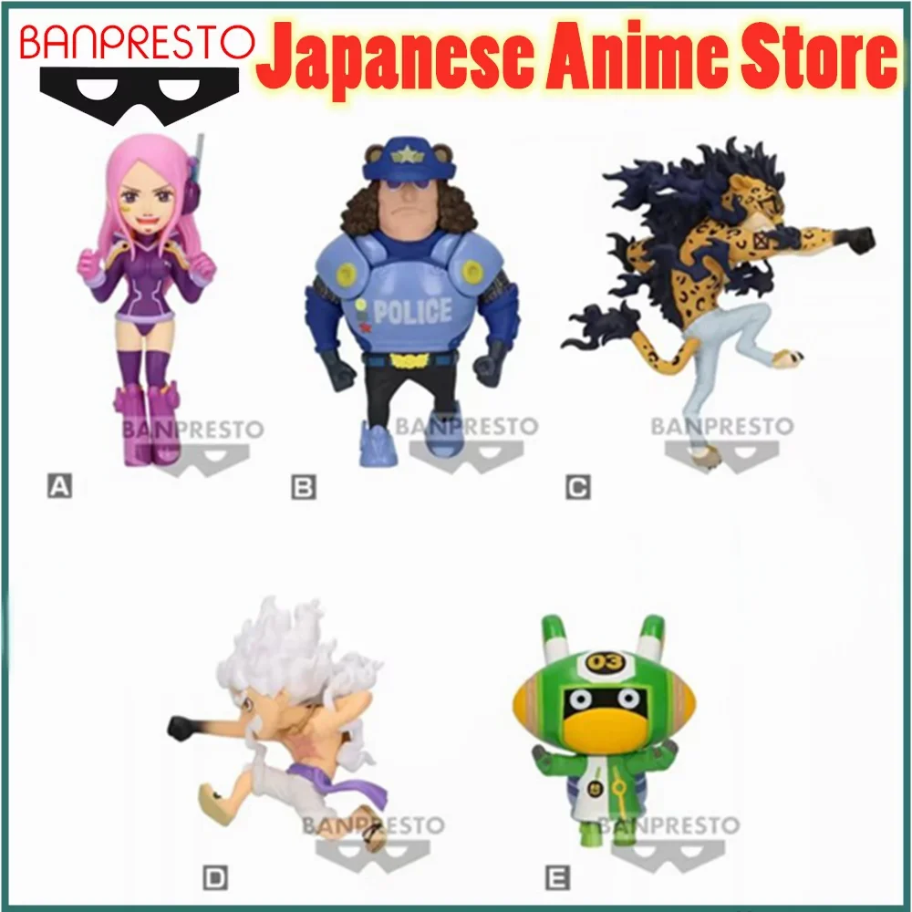 

Original Bandai One Piece Wcf Future Island Egghead Island Chapter 3 Nika Bonney Kuma Luchi Anime Action Figures Toys Figurine