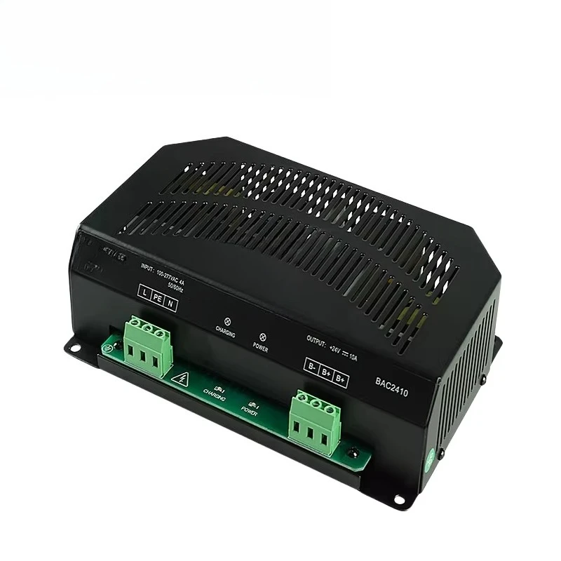 BAC‑2410 BACM‑2410 Generator Charger, Original 24V 10A Intelligent Float Charger for  Genset Spare Parts