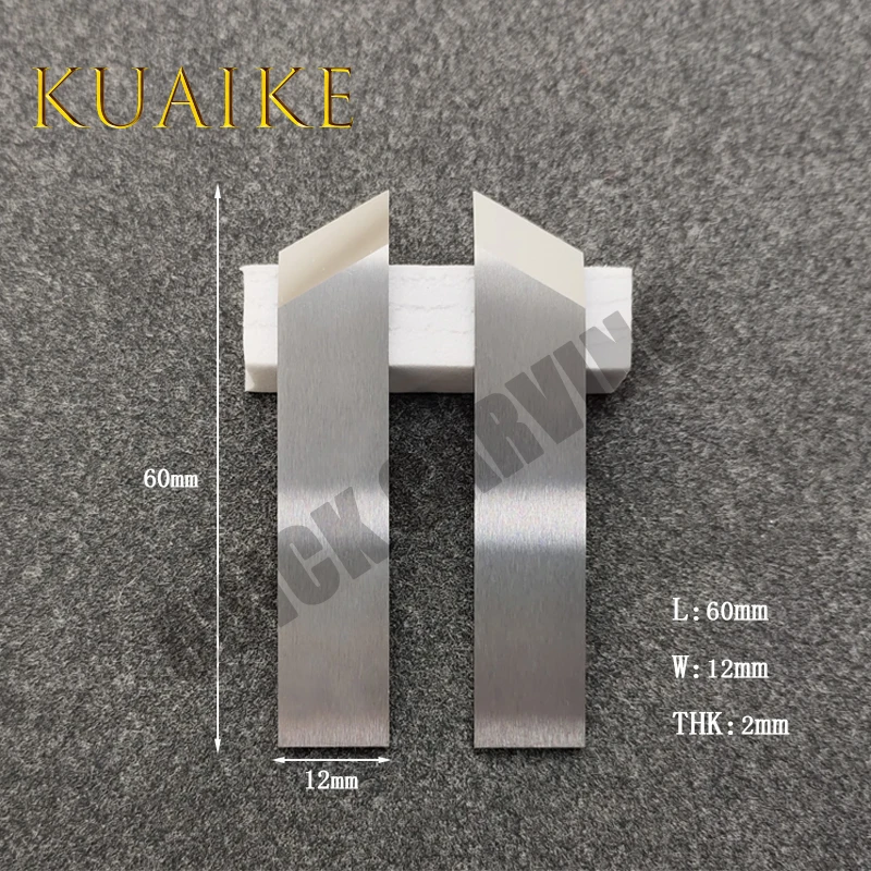 Imagem -06 - Tungsten Steel Slotting v Grooving Blade Gift Box Cardboard Carton Cutter Trenching Machine v Slot Machine Knife Pares 10 Pcs