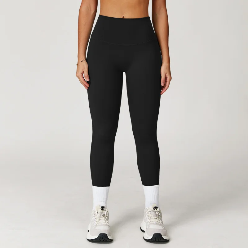BIANHUI Nude Feel Yoga Trousers High Waist Hip Lift Slim Skinny Pants Sportswear Woman Gym Fitness Running Workout Leggings