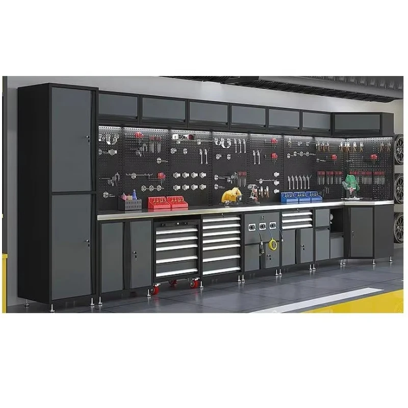 Modular Mechanical Multifunctional Heavy Duty Steel Tool Storage Customizable Garage Cabinet
