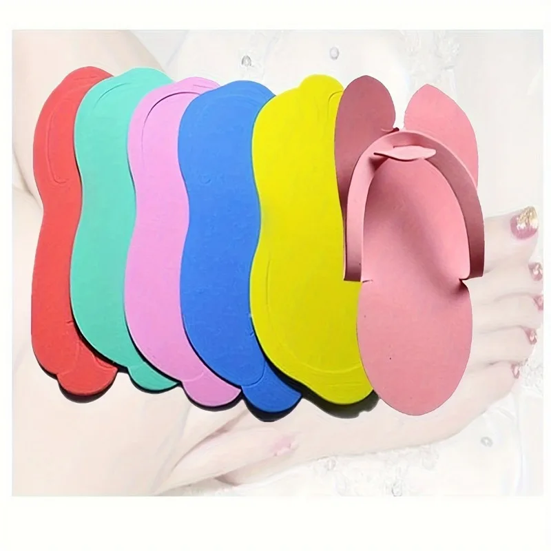 6/12/24 Pairs/bag Manicure Foot Slippers, Pedicure Slippper, Flip Flops For Salon Nail Spa Foot care tools Manicure tools