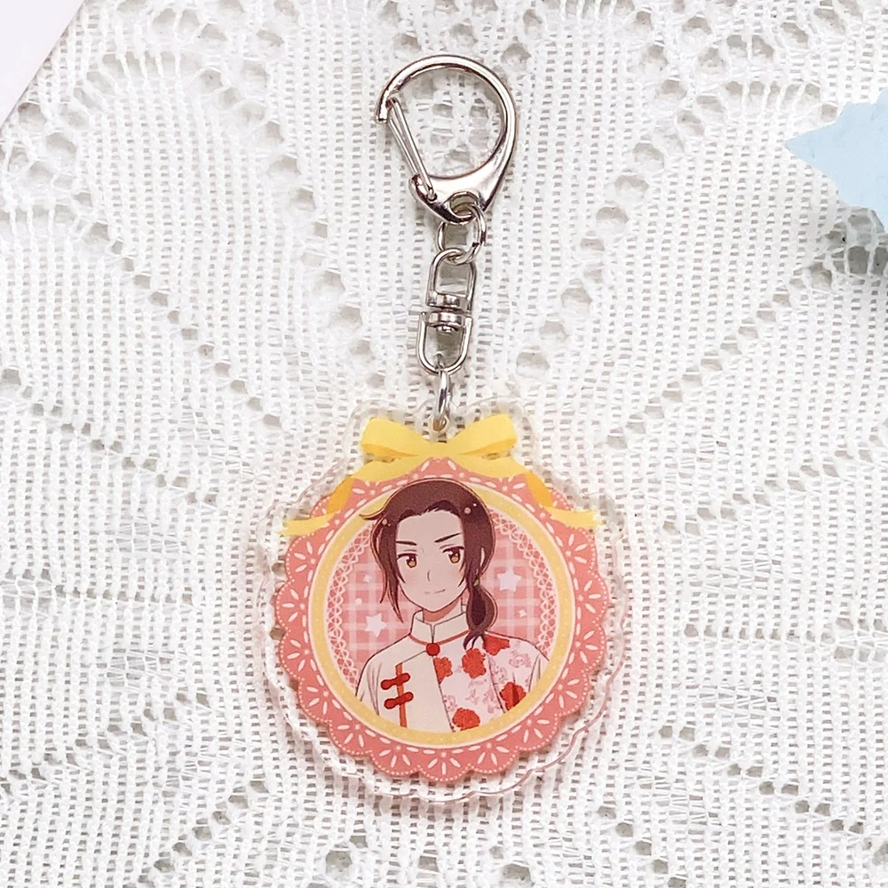 1/10PCS Anime Characters Hetalia Acrylic Keychain Accessories Cartoon​ Keyrings Friends Gifts Funny Bag Charms Backpack Pendant