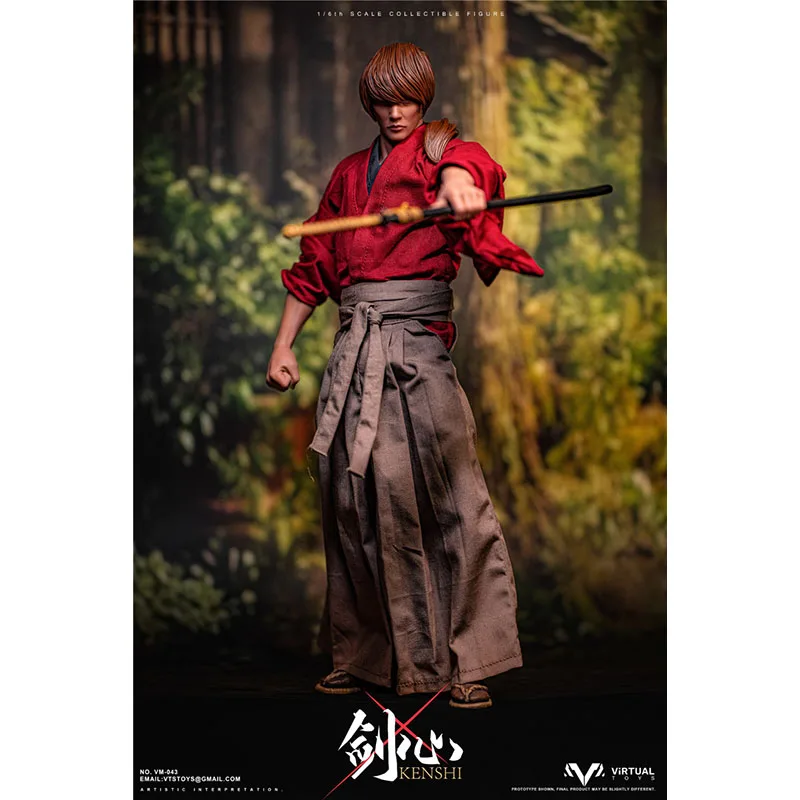 

Оригинал, модель VTSTOYS в наличии, стиль мечтателя, японский персонаж аниме HIMURA KENSHIN 1/6, Коллекционная модель, подарки