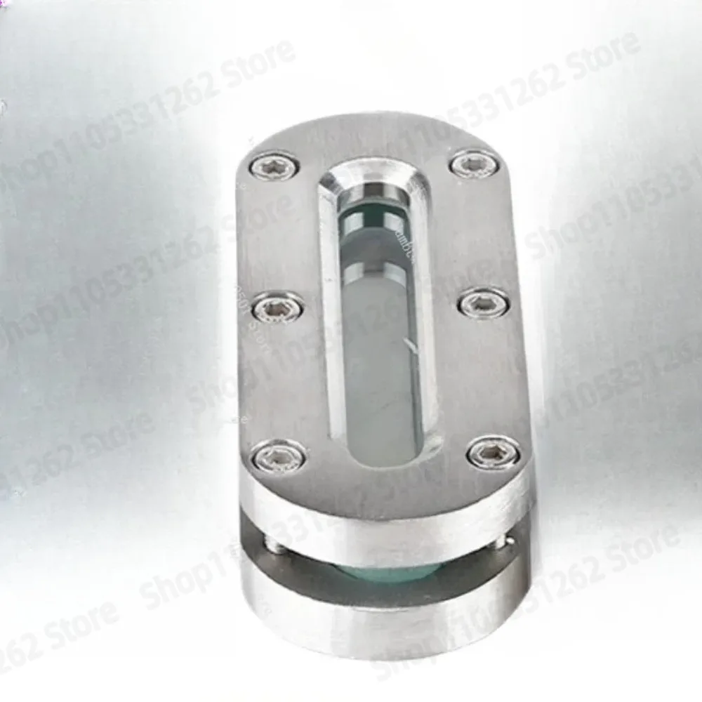 304 Stainless Steel Sight Glass Oval Level Gauge with Flat Welded Design for Liquid Observation 1000 * 80 450*80  MM