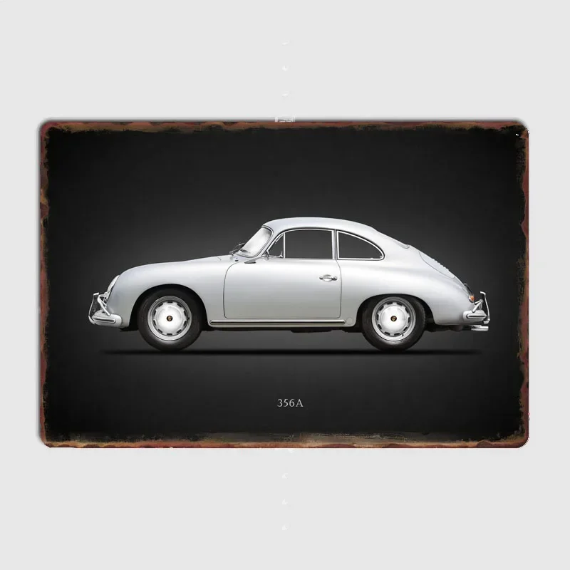 Classic Sports Car is the 356A coupe from 1958  Metal Plaque Poster Club Home Bedroom Bar Classic Tin Sign Room Decor Wall Decor