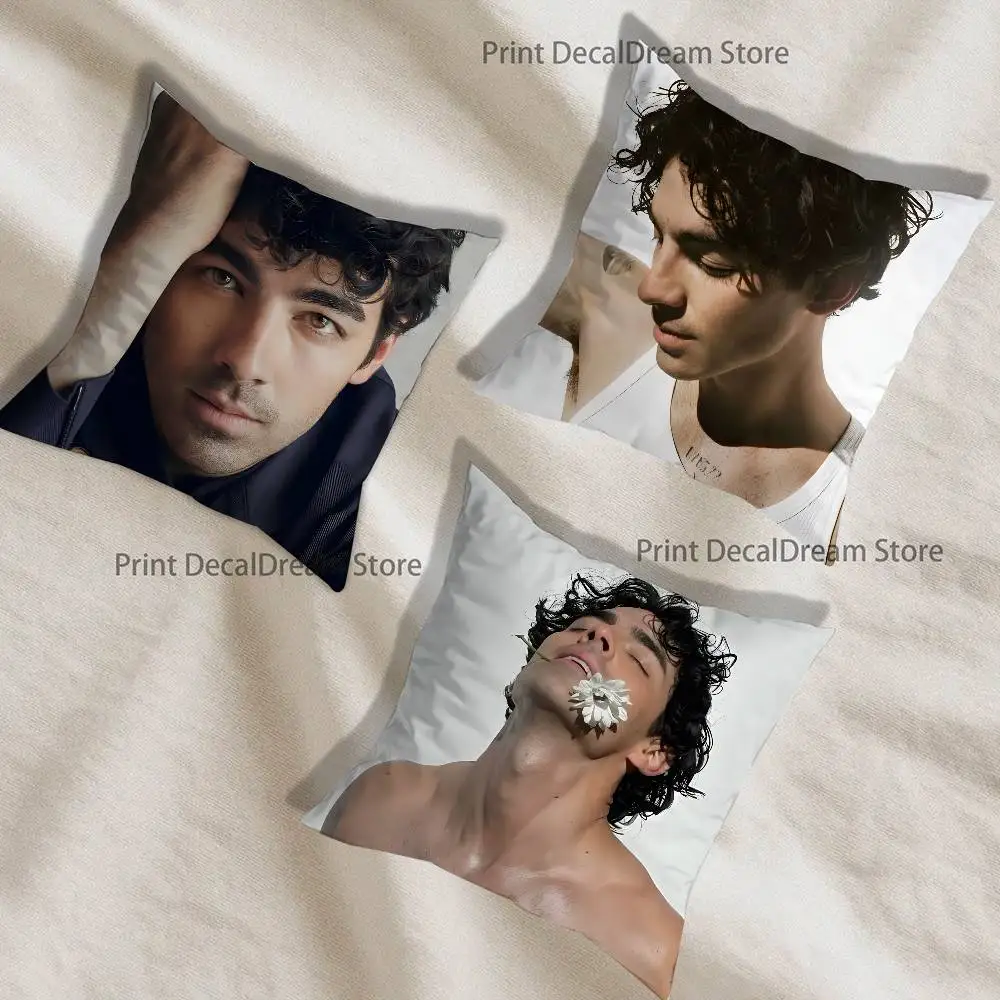 

Actor J-Joe Jonas Printed Pillow Cover Cushion Case Simple Sofa Pillow Case No Pillow Core