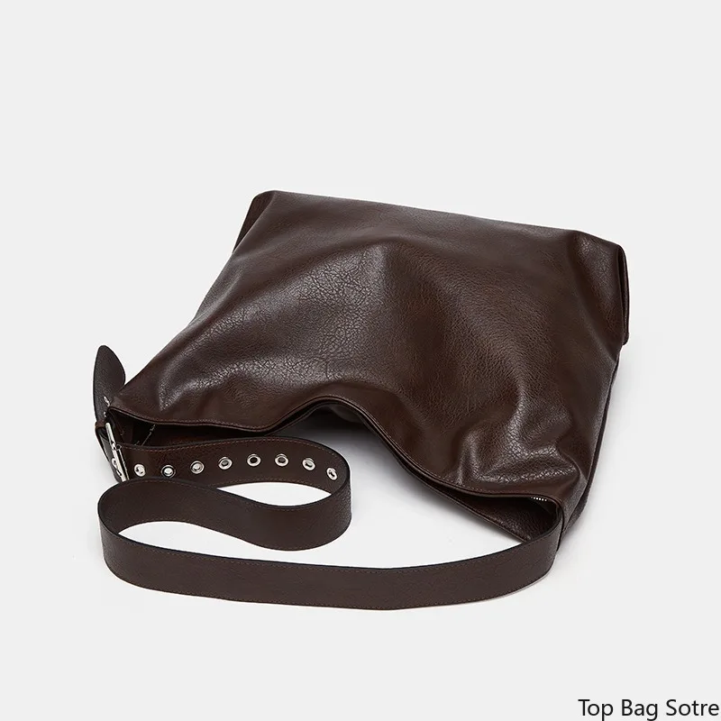 Women's Convertible Shoulder Tote Bag Crossbody Large Capacity Vintage Vegan Leather Chic Daily Work Bag