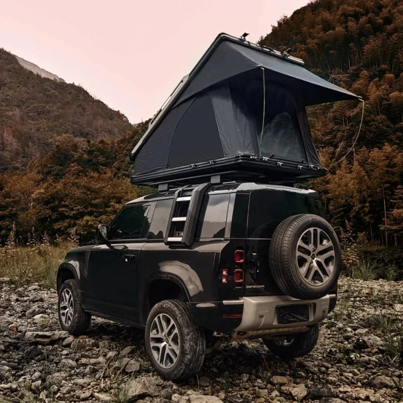 XINQI Factory Direct Price Roof Top Tent One Bedroom Hard Shell Waterproof Aluminum Camping Outdoor Four-Season Quick Automatic