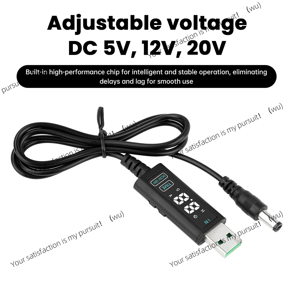 USB/Type C To DC 2.5mm Fast Charging Cable Boost Fast Charging Module Adjustable Voltage Boost Fast Charger USB Adapter