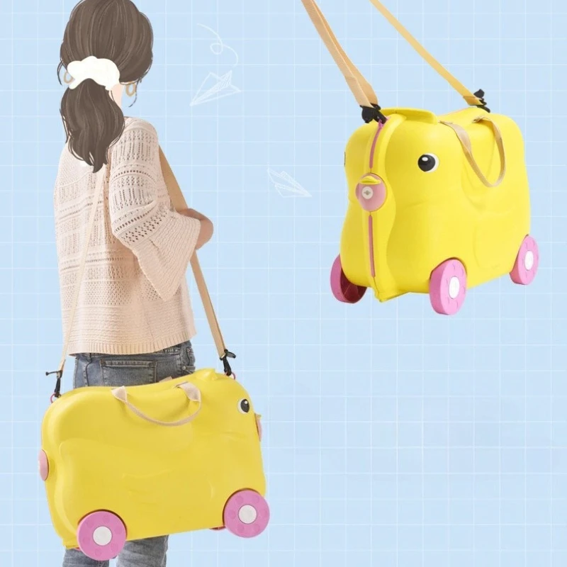 

Cute Children Can Ride Suitcases Slide Carts Walk Children Baby Suitcases Sit on Baby Artifacts Travel Suitcases Kids Luggage