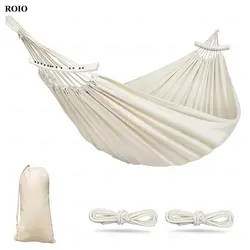 Engrossar ao ar livre lona hammock casa jardim lazer 1-2 pessoa cadeira balanço acampamento caça resto listra pendurado cama colorida rede