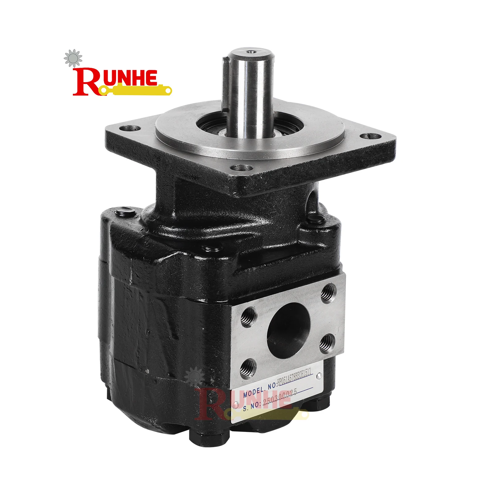PGP51 Series Double Gear Pump High Efficiency Hydraulic Pumps for Crane Use