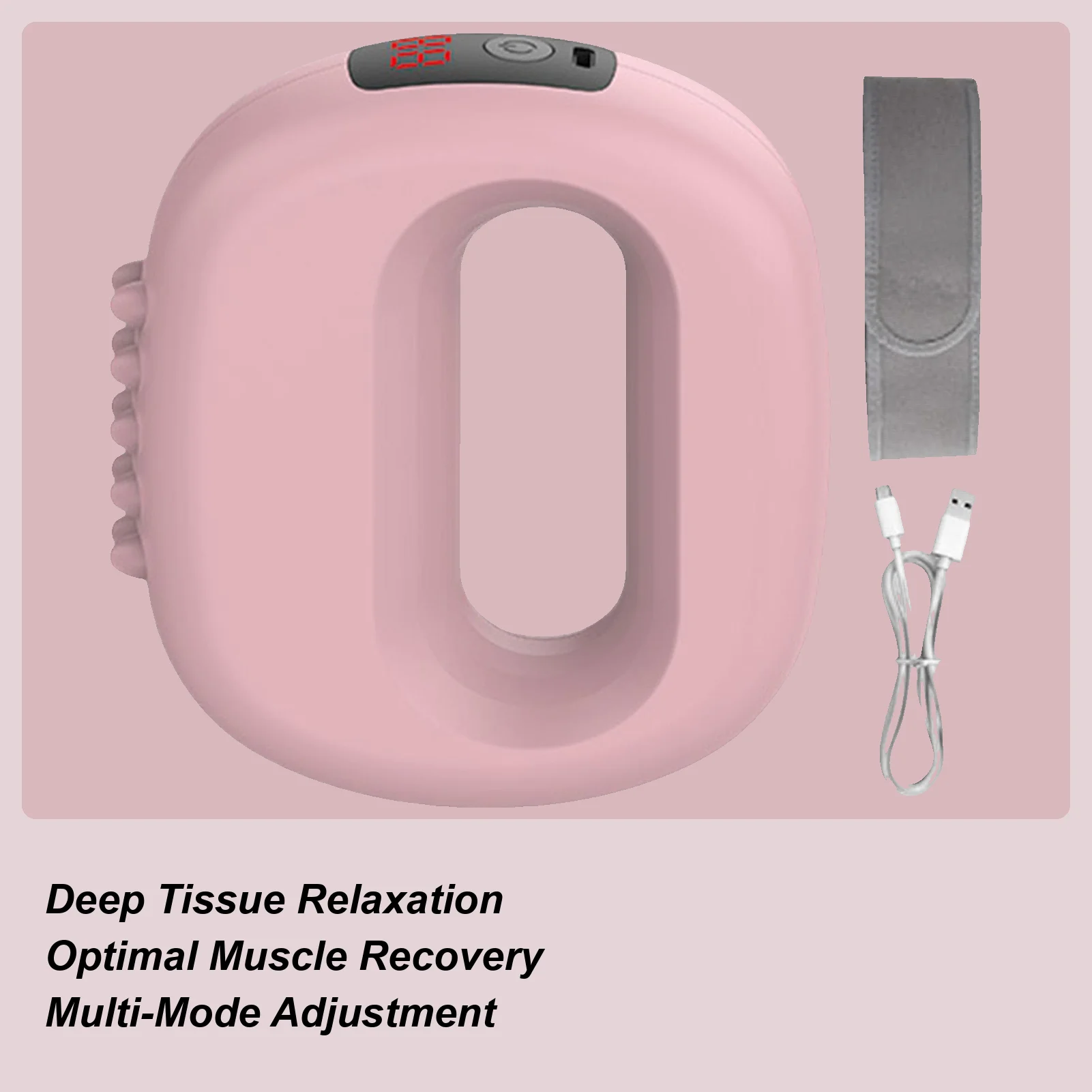 

Fascia Massage Tool Electric 5 Speed Arm Massager With Belt Bodybuilding And Yoga Supplies For Legs Back Arms Wellness