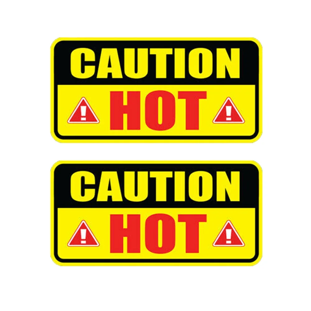 10cmx5cm 2pc Do not touch Caution Hot Sticker Safety Car Machine Warning Burner Surface