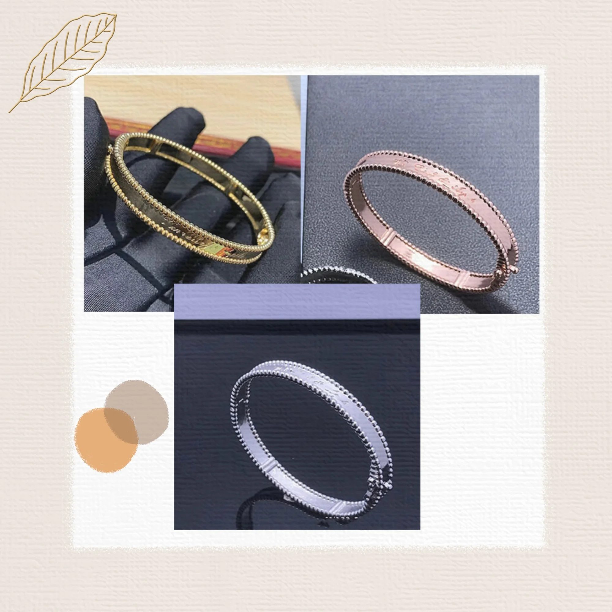 

Simple and fashionable, the first choice for gift giving Diamond studded clover bracelet, classic design, luxurious texture
