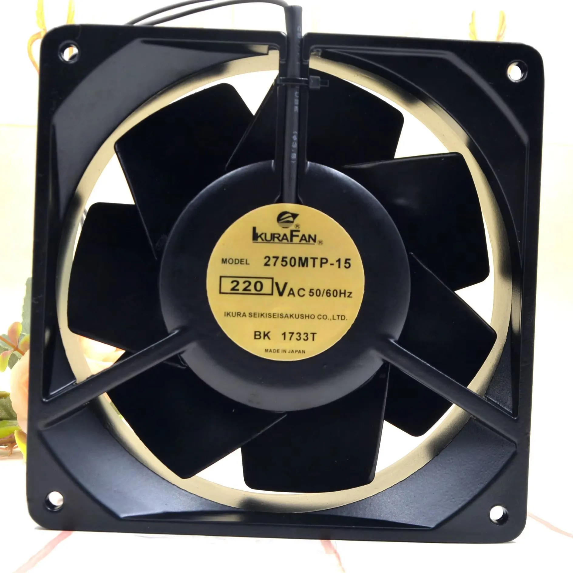 Original 2750MTP-15 220V 140 * 140 * 50MM 14CM iron leaf high-temperature resistant Fuji frequency converter cooling fan