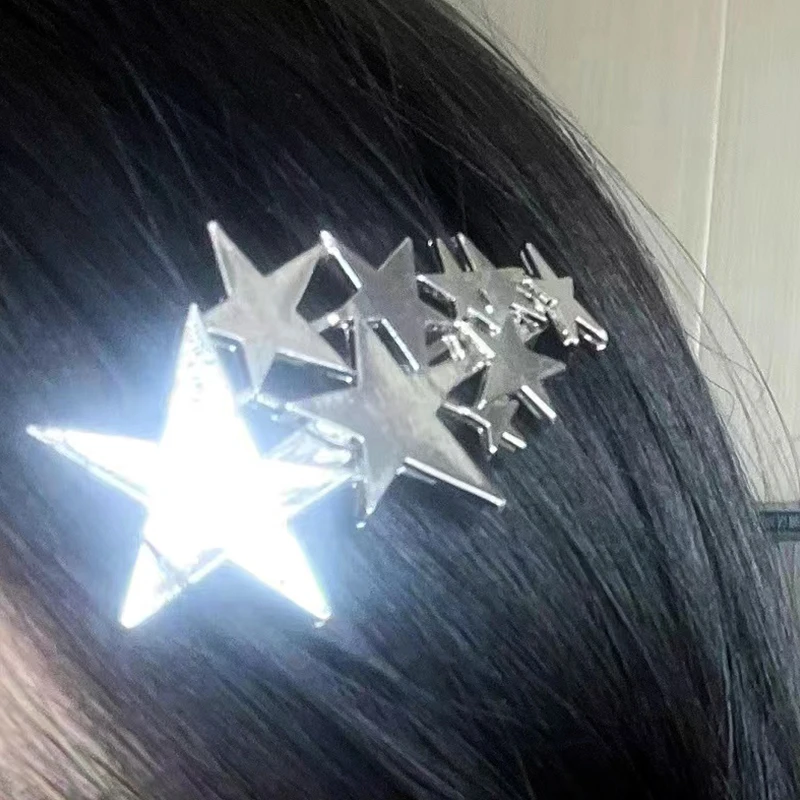 Korean Fashion Star Hair Clips Kawaii Accessory Hair Accessories Cute Punk Hair Accessories Hair Clips for Women 럭셔리 머리띠