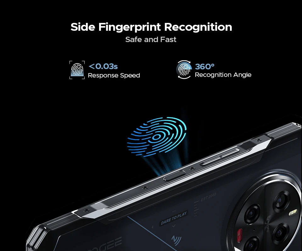 Global Version DOOGEE V40 Pro 5G Rugged Phone 6.78" Display 16GB+512GB Dimensity 7300 200MP AI Camera 8680mAh 33W Fast Charger