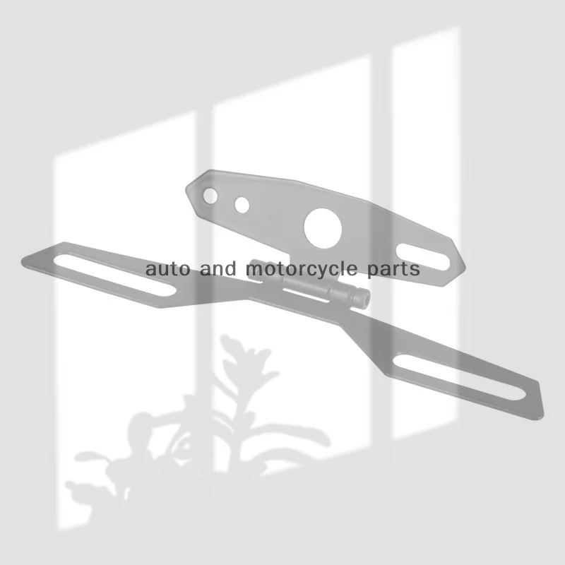 

Motorcycle License Plate Bracket Taillight Mount Support Foldable Number Plate Holder Universal Motorbike Accessories