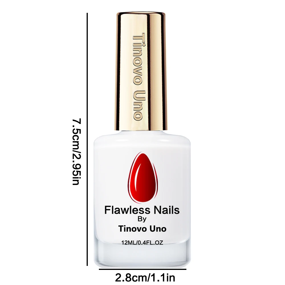 Tinovo Uno مقوي الأظافر أبيض حليبي لا تشوبه شائبة مسمار تصلب سريعة الجافة قاعدة عادية معطف فوقي الكل في واحد منتجات نمو الأظافر #4