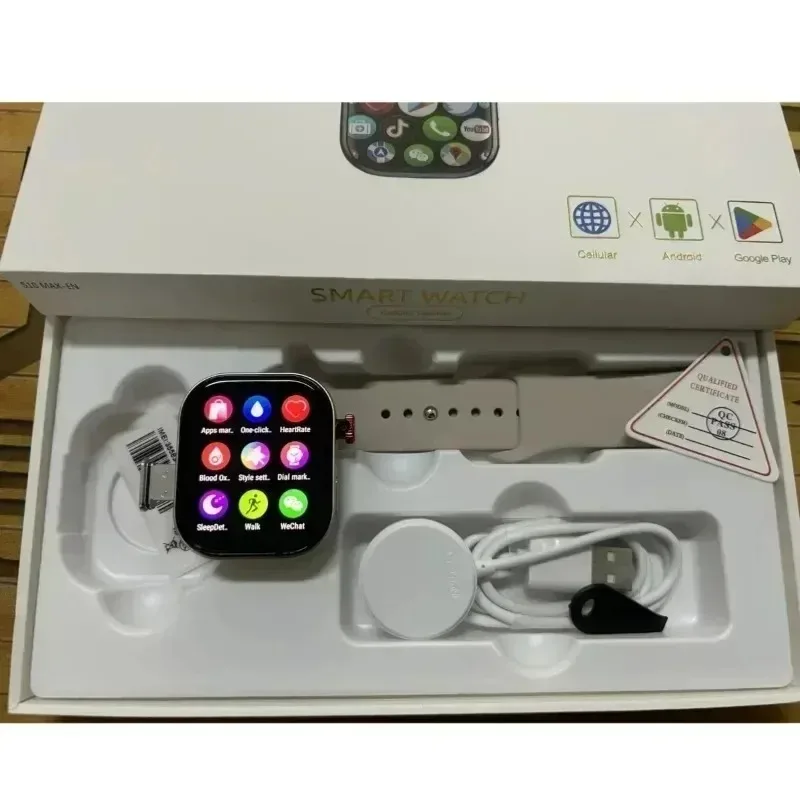 VP99Smartwatch 4G Amoled شاشة ساعة ذكية مع 180 °   كاميرا دوارة Global Talk GPS WIFI Sim فتحة بطاقة Sim ساعة رياضية
