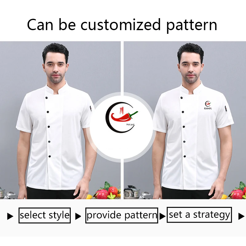 Unisex White Chef Jacket Full Mesh Breathable Perspiration Kitchen Uniform Hotel Restaurant Bakery Waiter Work Costume Shirt