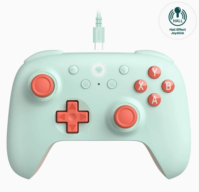 with Hall Effect Sensor 8Bitdo Orion Youth Edition 2 Wired Game Controller Suitable for PC Computers Steam Platform