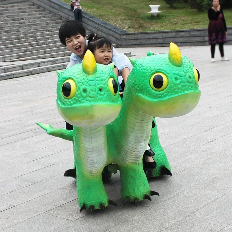 

Children Dinosaur Electric Sports Car Shopping Mall Playground Square Tyrannosaurus Battery Car Electric Toy Car