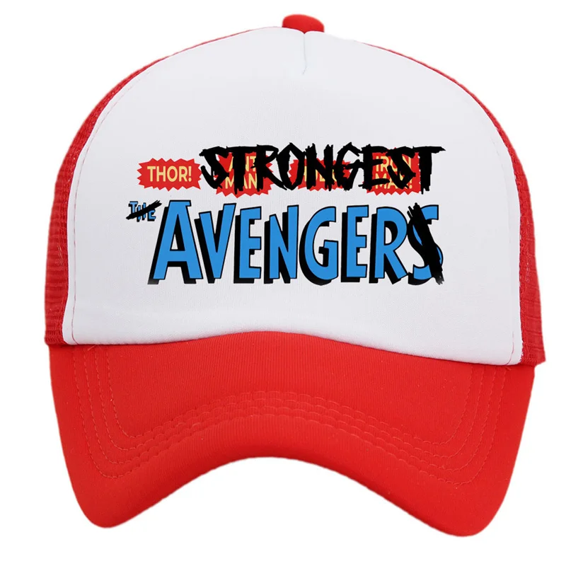 The Strongest Avenger Baseball Cap Thor Love and Thunder Trucker Hat Print Red Hats Fathers Bone Dad Hats Adult SnapbackThe Stro