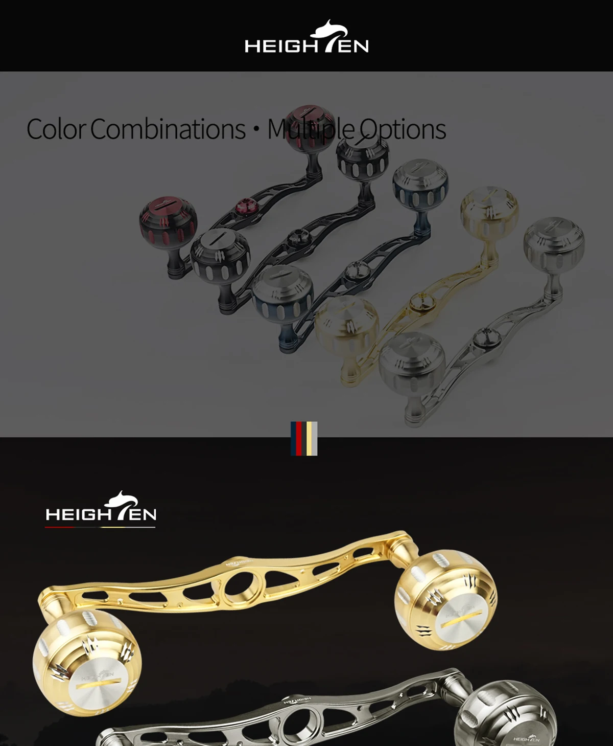 HEIGHTEN 130mm Axle Distance 35mm Knob - Double Handle Modification Accessories