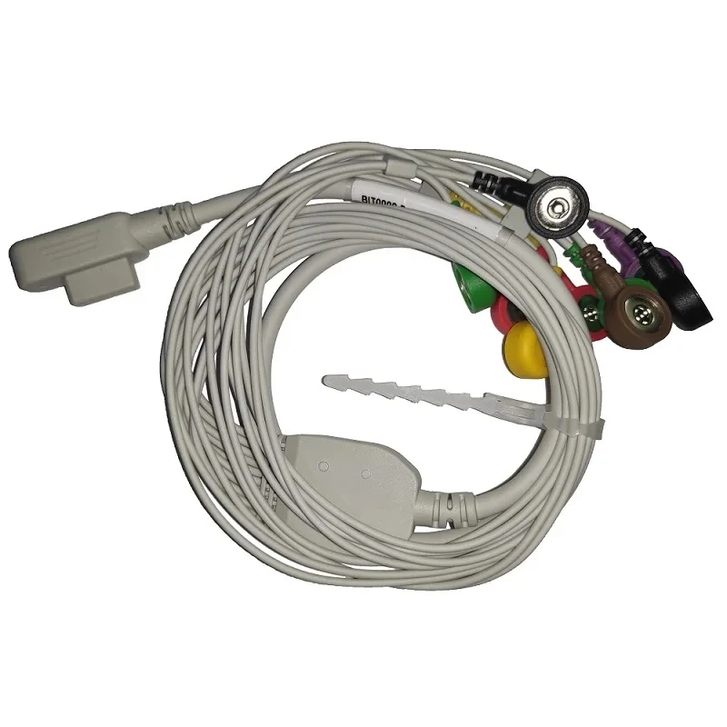 CONTEC EKG Cable3 12 10 Leads Button / Banana ECG Cable For ECG 80A/90A ECG 100G/300G/600G/1200G 8000G Tlc6000 Tlc5000 Tlc9803