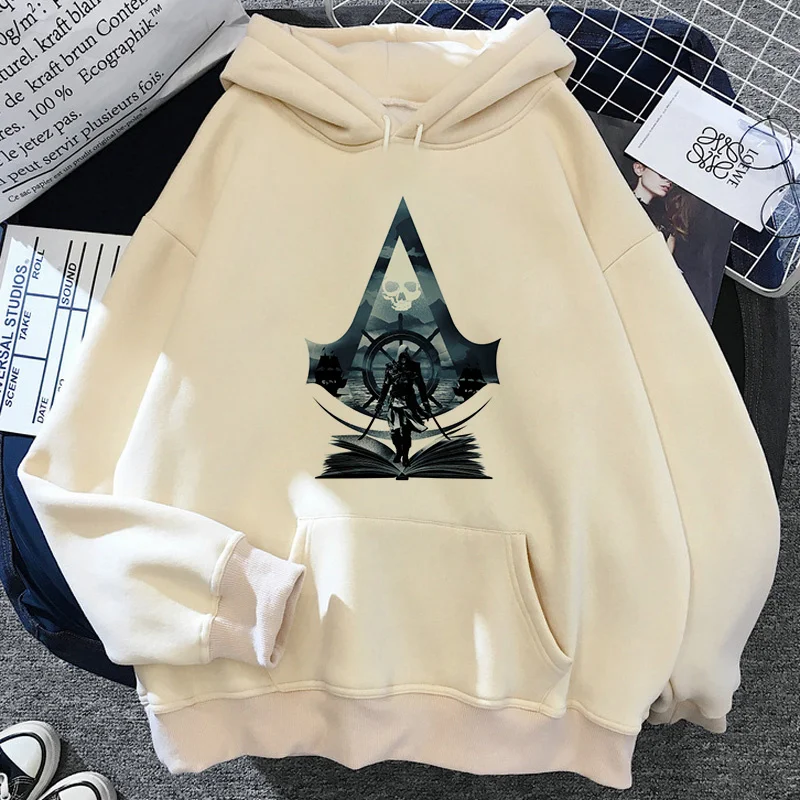 Assassins Creed Hoodie Printed Men/Women Casual Fashion Hooded Shirt Long Sleeves Pullover Sweatshirts Oversized Unisex Clothing