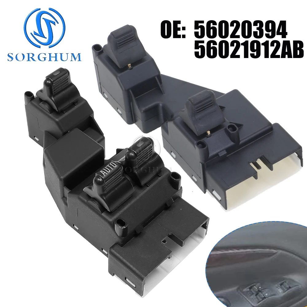 SORGHUM Front Left Master Power Window Switch 56021912AB 56020394 for Dodge Dakota 1999-2000 for Ram 1500 2500 3500 1999-2002