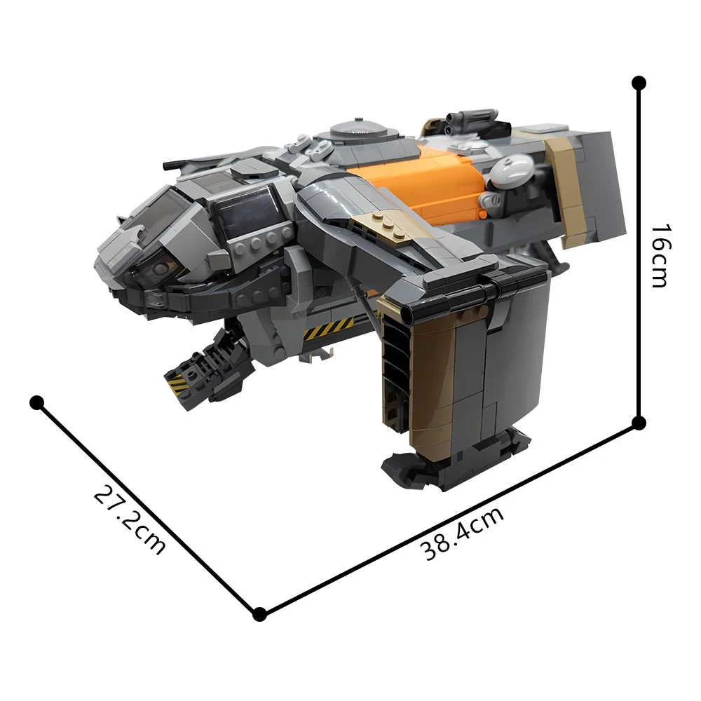 MOC ゲームエクスプローラー 1 ビルディングブロック AV-22 スズメハゲレンガ TDMmoccreations 戦争追放イナゴおもちゃ子供のためのギフト