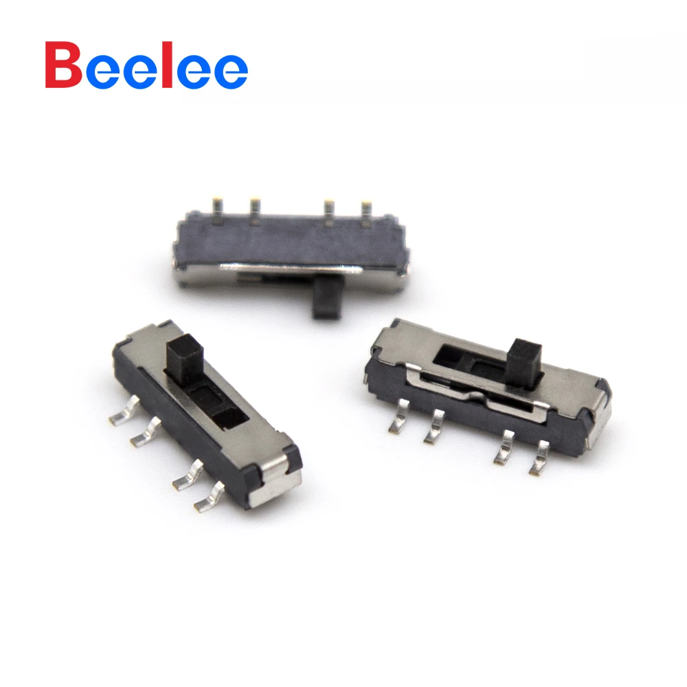 50 STKS 12 V Tuimelschakelaar BL-BD-SS06D-A-230G2 Smd Horizontale Schuifschakelaar 8 Pin Microschakelaar