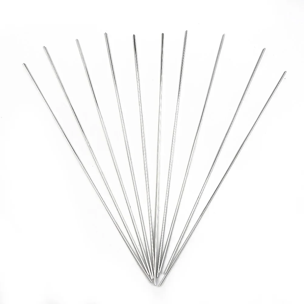 Nuevas varillas de soldadura de aluminio prácticas, 10 piezas, 33cm/50cm, 500mm/330mm, Kit de soldadura de fácil fusión plateado, baja temperatura