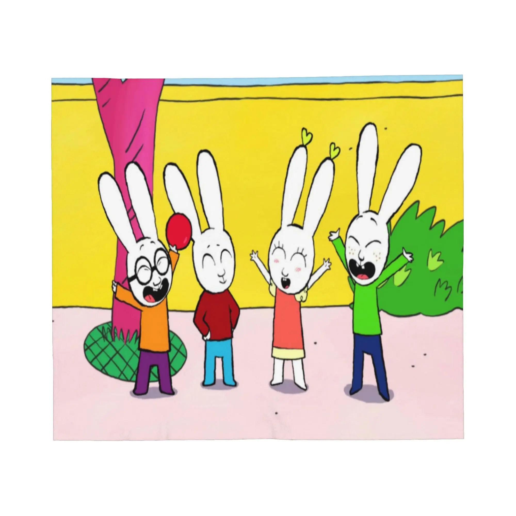 Simon Super Rabbit Blanket Multiple Sizes Soft and Lightweight  Throw Blankets for Couch Sofa and Bed